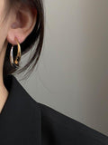 Wjczt 2024 New Stylish Normcore Geometric Earrings Accessories