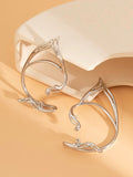 Wjczt 2024 New Sexy Hollow Cat Ear Ear Clips