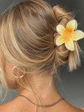 Wjczt 2024 New Gradient Flower Hair Clip