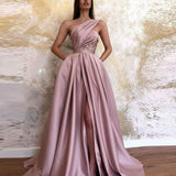 prom dresses Autumn and Winter New Sexy Split Shoulder Dress Long Dress Evening Dress