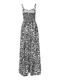 Wjczt Leopard Sweetheart Neck Cami Dress