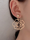 Wjczt 2024 New Simple Antique Skeleton Earrings