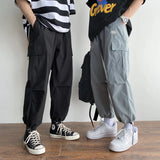 Wjczt  New Spring and Autumn Men's Fashion and Comfortable Korean Casual Pants Men's Loose Overalls Sports Cropped Pants 2025