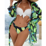 Wjczt  New Bikini Beach Skirt Tunics for Beach Cover up Swimsuit Women Ruffle Biquini Bathing Suit Summer Beach Wear Swim Suit