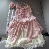 dti outfits Sunset Rose Summer Gentle Ballet Style Sling Dress Lolita Sweet Birthday Dress Princess Dress Summer