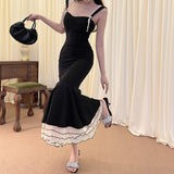 jester dress to impress Stitching Fishtail Dress Autumn New Gentle Lady Style Dress Female Yl616dg