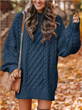 fall trends 2024 outfits 2024 Knitwear Women's Long Sleeve Loose Half Turtleneck Collar Thick Needle Pullover plus Size Solid Color Sweater Coat Autumn and Winter