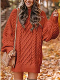 fall trends 2024 outfits 2024 Knitwear Women's Long Sleeve Loose Half Turtleneck Collar Thick Needle Pullover plus Size Solid Color Sweater Coat Autumn and Winter