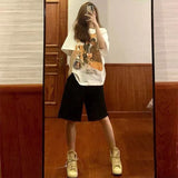 skirt outfits Summer 2024 Student Leisure Sports Women's Suit New Online Popular Street Fashion Short Sleeve Shorts Two-Piece Set