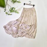 guys in skirts Skirt Elastic High Waist Glossy Silky Skirt Slimming Drape A- line Skirt 2024 Spring and Summer