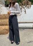 business casual outfits for women Women's Clothing 2024 Autumn New Simple Style Commuter High Waist Straight Pants Cropped Pants Casual Pants Women 04792