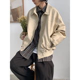 concert outfit ideas Japanese Retro PU Leather Jacket Men's Spring Oversize Pu Handsome Loose Lapel Leather Jacket