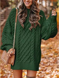 fall trends 2024 outfits 2024 Knitwear Women's Long Sleeve Loose Half Turtleneck Collar Thick Needle Pullover plus Size Solid Color Sweater Coat Autumn and Winter