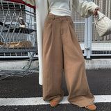 summer outfits inspo  Daddy Pants Lazy Casual Trendy Large Wide Leg Mopping High Quality Cotton Casual Pants 