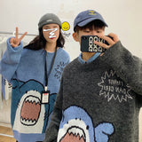 Wjczt sweater French Style Couple Clothes Niche Design Sense Autumn Clothes Cartoon Cute Pullover Women's Loose Autumn and Winter Outer Wear