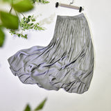 guys in skirts Skirt Elastic High Waist Glossy Silky Skirt Slimming Drape A- line Skirt 2024 Spring and Summer