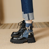 shoes 2024 Autumn New Liquid Butterfly Martin Boots Thick Bottom Casual Lightweight Denim Knight Boots Women's Short Boots Women's Chunky Heel