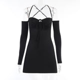 cherry blossom dress to impress Sling Sexy Chest Strap Hollow out Dress Summer Fashion Hot Girl Short Skirt for Women