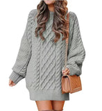 fall trends 2024 outfits 2024 Knitwear Women's Long Sleeve Loose Half Turtleneck Collar Thick Needle Pullover plus Size Solid Color Sweater Coat Autumn and Winter