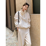 aelfric eden hoodie Wool Thickened Sweater + Casual Pants 2024 Winter Korean Fashion Two-Piece Suit Female A9275