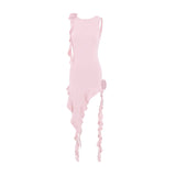 dress to impress Style Ins Popular New American Style Sexy Blouse Dress Jellyfish Ruffle Skirt