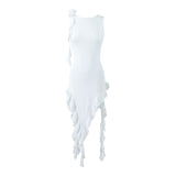 dress to impress Style Ins Popular New American Style Sexy Blouse Dress Jellyfish Ruffle Skirt