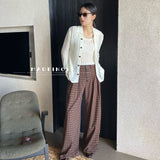 2024 fall fashion trends Madeinost2024 Autumn New Retro Casual Wide-Leg Straight Casual All-Match Suit Pants Loose Pants