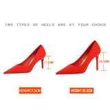 Wjczt Shoes Satin Women Pumps 2024 New Purple High Heels Fashion Women Shoes Stiletto Luxury Noble Party Shoes Women Heels