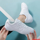 Wjczt High Quality Lightweight Cheerleading Dance Shoes Girls Boy Summer Training Fitness Sneakers Kids Children Soft Gymnastics Shoes