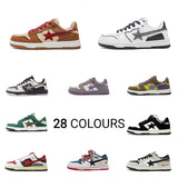 Wjczt Women Shoes For Men Tennis Retro Star Y2K Punk Hip Hop Skateboard Shoes Fashion Male Sneakers Couple Outdoor Casual Sports Shoes