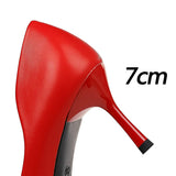 Wjczt  Shoes Elegant Women Pumps Metal Button Kitten Heels Women Shoes Stiletto Banquet Shoes Pointed High Heels Large Size 43