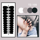 Wjczt 24Pcs/Set Long Round Head Bright Solid Color Press On Acrylic Nail Art Fake Nails Finished Wearing Manicure Reusable False Nails