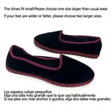 Wjczt Velvet Black Flats Shoes Women Slip on Casual Streetwear Hand Stitch Loafers Flannel Round Toe Ladies Mary Janes Shoes Footwear