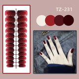 Wjczt 24Pcs/Set Long Round Head Bright Solid Color Press On Acrylic Nail Art Fake Nails Finished Wearing Manicure Reusable False Nails