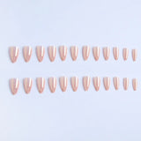 Wjczt 24pcs Stiletto Aurora Fake Nails Set Press On Short Almond Nails Wearable False Nails With Glitter Designs Full Cover Nail Tips