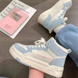 Wjczt White Platform Sneakers Women's Sports Shoes Vintage Casual Vulcanize Kawaii Lolita Harajuku School Boot Female Flats New Trend