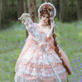 Wjczt Japanese Girls Tea Party Lolita Dress Harajuku Palace Oil Painting Vintage Lolita Princess Jsk Dresses Women Bow Lace-up Dress