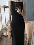 Wjczt New Women Summer Fashion Spaghetti Strap Sleeveless Sexy Dress Female Elegant Evening Midi Dress