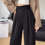 Wjczt outfit ideal Elodie Effortless Wide Legs Korean Pants