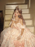 Wjczt Pink lolita Zidi gorgeous sweet dress Heavy Princess Lolita dress