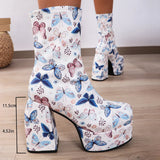 Wjczt Summer Boots Women Shoes Sexy Thigh High Heels High Sexy Zipper Boots-Women shoes Over-the-Knee White Rubber Autumn Ladies