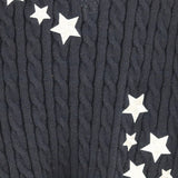 Wjczt Winter Midnight Navy Blue Knitted Cardigans Women Spring Y2k Casual Star Embroidery Single Breasted XS-5XL Sweaters