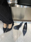 Wjczt Pointed Toe Women Pumps 2024 New Arrivals Fashion Office Pumps Wedge High Heels Mixed Color Dress Shoes Woman Sexy Size 35-39