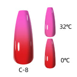 Wjczt 7.3ml Thermal Gel Polish More Colors Temperature Color Changing Glitter UV Gel Varnish Soak Off UV LED Gel Lacquers Nail Polish