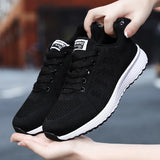 Wjczt Women Casual Shoes Fashion Breathable Walking Mesh Flat Shoes for Woman White Sneakers Women Tenis Feminino Women Shoes