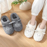 Wjczt New Autumn Winter Women Men Slippers Bottom Soft insole Home Shoes Thick Slipper Indoor Non-slip Slides Comfortable Footwear