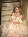 Wjczt Pink lolita Zidi gorgeous sweet dress Heavy Princess Lolita dress