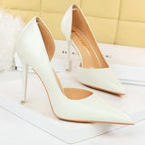 Wjczt Shoes Black Women Pumps Quality Leather Women Shoes High Heels Fashion Wedding Shoes Stiletto Luxurious Elegant Pumps