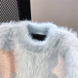 Wjczt Women Autumn Winter Korean Fashion Trend Waterproof Mink Sweater Women Clothes Sweet Young Style Pullover Soft Loose Pullovers