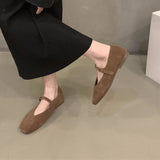 Wjczt Bailamos 2024 Spring New Brand Women Flats Round Toe Shallow Slip On Ladies Casual Ballet Shoes Soft Leather Eelgant Dress Shoes